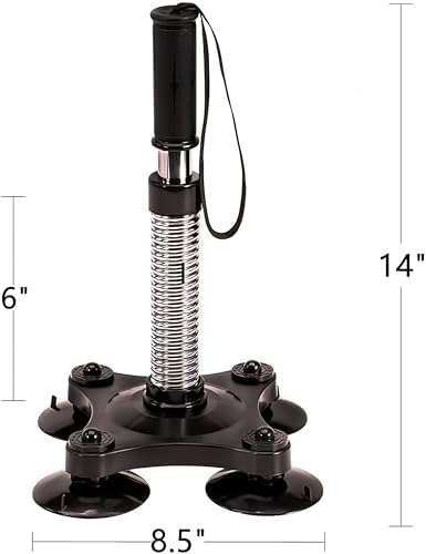 Arm Wrestling Training Equipment - 35-50lbs Adjustable Wrist Gripper, Strengthen Biceps, Forearms, Shoulders & Chest, Home Fitness Tool (Suction Base for Smooth Surfaces)