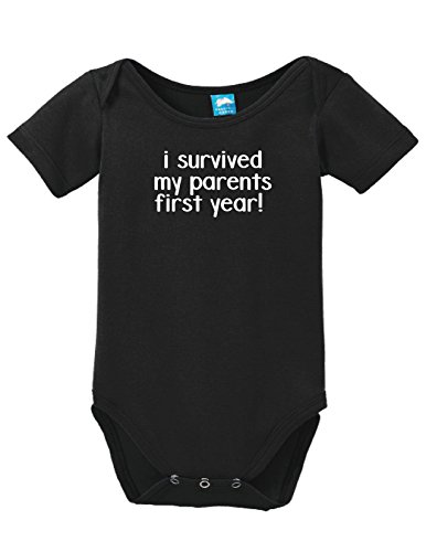 Sod Uniforms I Survived My Parents First Year Printed Infant Bodysuit Baby Romper