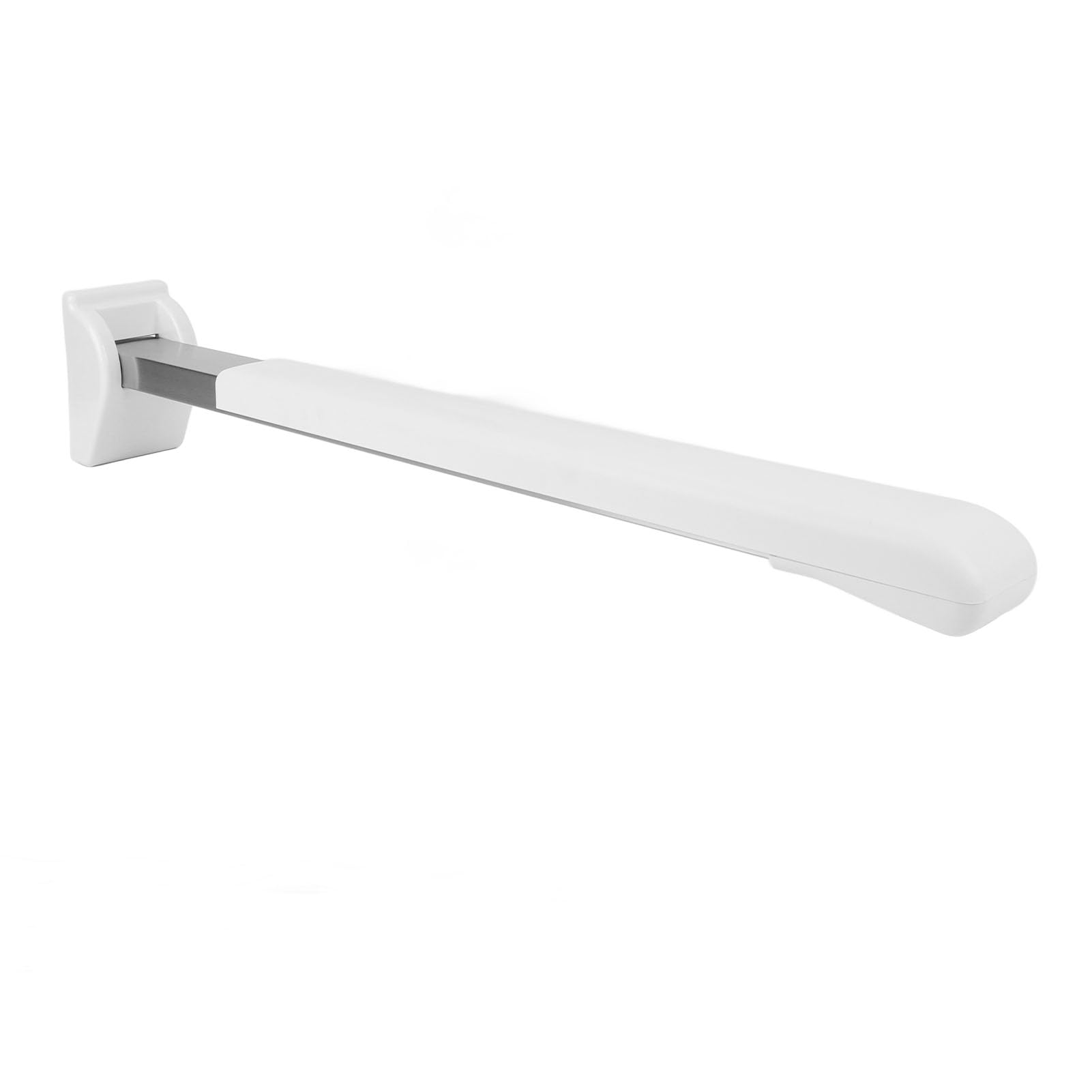 Barra de Seguridad Abatible para Baño de Acero Inoxidable, Pasamanos Plegable de Pared con Agarre Antideslizante para Asistencia en Inodoro, 29.92 Pulgadas