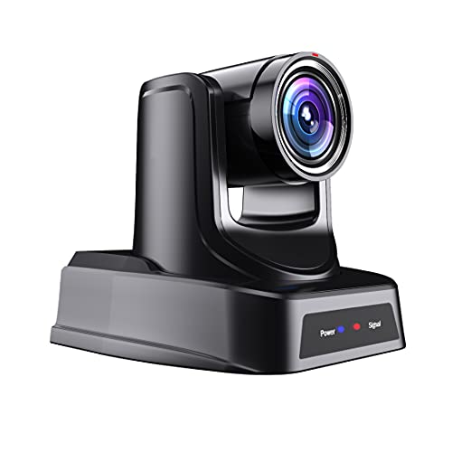 SMTAV NDI PTZ Camera,30x + 8X Zoom,Live Streaming Camera with HDMI,3G-SDI and IP Outputs,NDI HX 4.5,for Church,Conference,Teaching,Esports and More (30X, Space Gray)