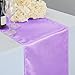 LinenTablecloth 14 x 108-Inch Satin Table Runner Lavender