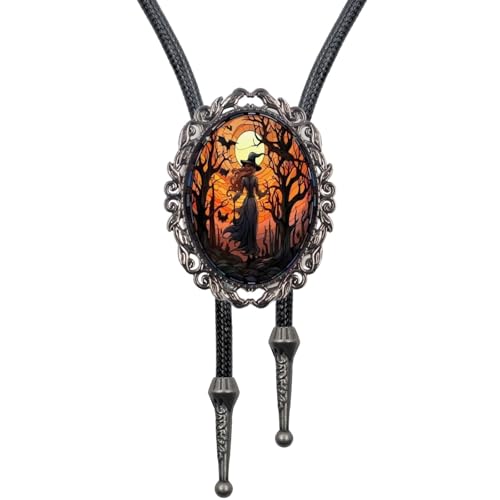 Image of PEARLY JUN Bolo Tie for Women Men Flower Rose Western Cowboy Brown Leather Country Style String Vest Gifts