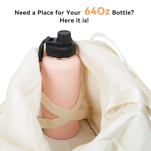 Gym Bag with Yoga Mat Holders, Carry On for Pilates Women & Men with Laptop & Shoe Compartment Large Duffle Travel Weekender Tote with Key Ring Clip Personal Item Workout, Easy to Clean - Green4