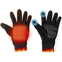 OBEST Heated Gloves, Rechargeable Battery Powered Electric Heating Gloves for Men Women, Cold Winter, Arthritis Hands, Outdoor Hiking Walking Camping