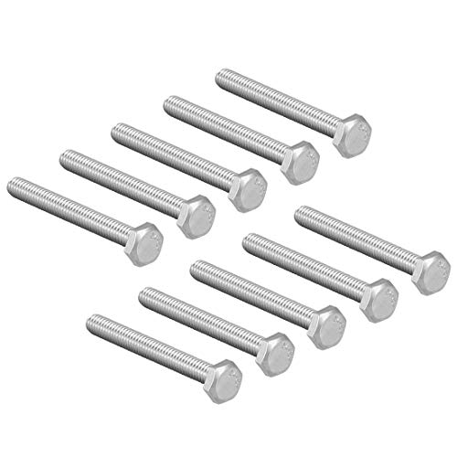 Image of uxcell M4x35mm Hex Bolts 304 Stainless Steel Hexagon Screw Bolt 10pcs