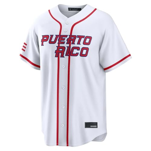 Outerstuff Puerto Rico Youth Size World Baseball Classic Team Jersey (Home Jersey/White, Youth Large-14/16)