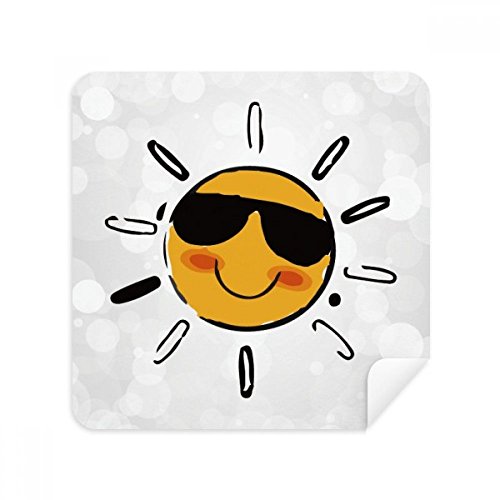 Suede tissu 2pcs premium pour nettoyage de lunettes de soleil
