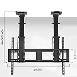 Hlixzoy Lift Electric Tv Hanger, Electric Ceiling Tv Mount with Remote Control, Telescopic Electric Tv Lift with Automatic Lift Function, Suitable for 55-120 Inch Electric Tv Stand - Image 2