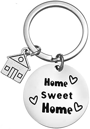 2025 New Home Gifts Keychain Housewarming Gift for New Homeowner Sweet Home Gift Key Chain Rings for Couple First Home Gifts for Husband Boyfriend Friends Clients Kids image 2