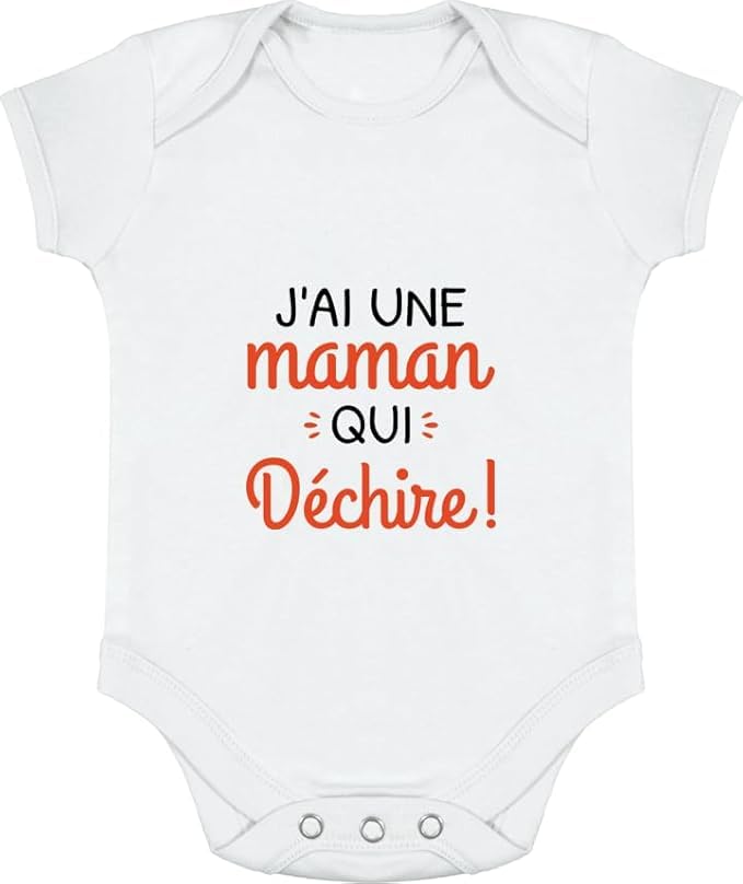Body bébé drôle Une Maman Qui déchire pour un anniversaire ou un baptême unique