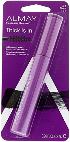 Almay Thickening Mascara, Black [402] 0.26 oz (Pack of 4)