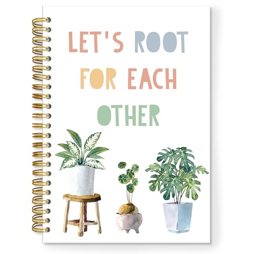 Cuaderno espiral de tapa dura TNUW libreta motivacional boho de 5.5x8.3 1