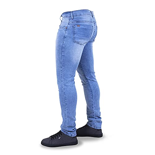 Kit 2 Calças Jeans Masculina Skinny Moderna Preta/Clara