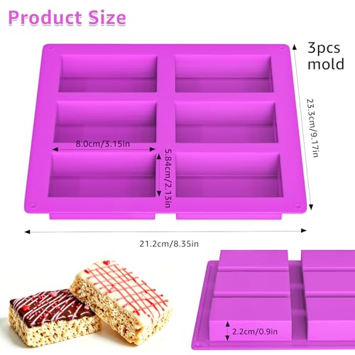 Moule rectangulaire à 6 cavités MGWOTH pour éviter que vos barres maison ne collent - 4
