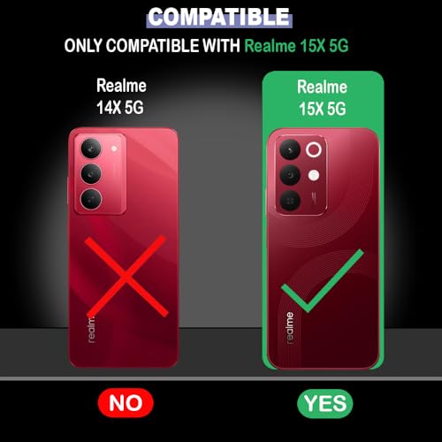 Image of Shockproof Case for Realme 15x 5G / C85 5G / Narzo 90x 5G | Full Camera Protection | TPU Flexible Back Cover for Realme 15x 5G / C85 5G / Narzo 90x 5G (Graphite Grey)
