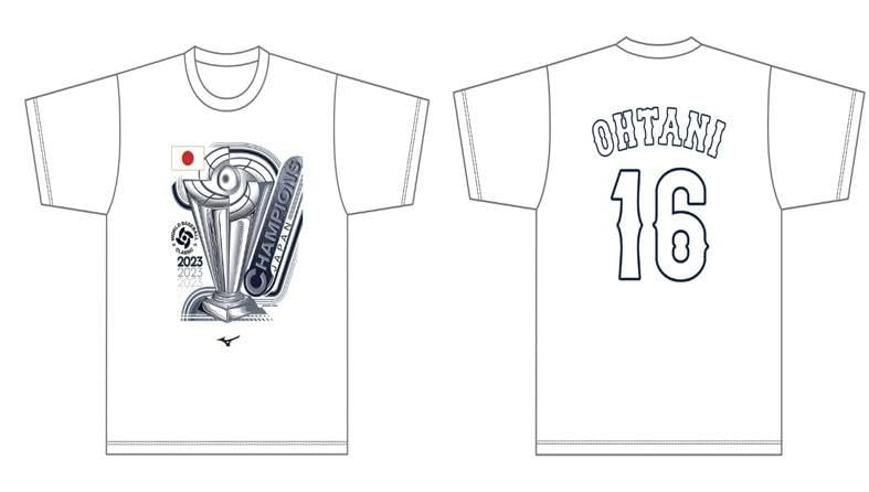 Amazon.co.jp: WBC 優勝記念 大谷翔平 レプリカTシャツ Lサイズ 受注  