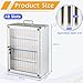Ozzptuu 48 Slots Aluminum Alloy Pocket Chart Storage Cabinet for Cell Phones,Wall-Mounted with a Locked,Can be Carried by Hand (48 Slots)
