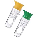Lemon Squeezer,Screw-Top Lemon Squeezer, Manual Juice Extractor with Built-In Filter, Portable Lemon Juicer For Cocktails Drinks And Cooking(2PCS Yellow+Green)