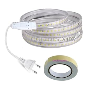 PESCA Super Bright 40 Meter Waterproof LED Ceiling Light for False Ceiling,Cove Light, Led Strip Light for Home Decoration,Diwali,Christmas-Modes Changing Lead Included (Warm White)