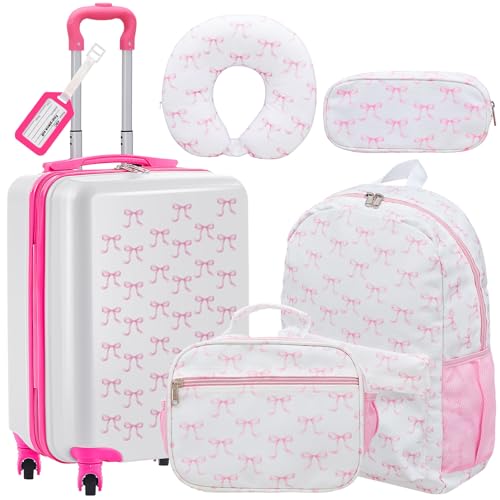 Valises à roulettes enfants robustes de 43,2 cm au design double motif
