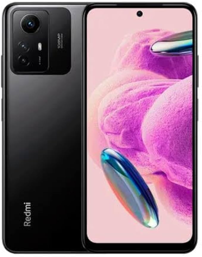 Xiaomi Redmi Note 12S 4G LTE (256GB + 8GB) Global Unlocked 6.67" 108MP Triple (ONLY T-Moble/Tello/Mint USA Market) + (w/ 33W Fast Car Dual Charger Bundle) (Onyx Black)