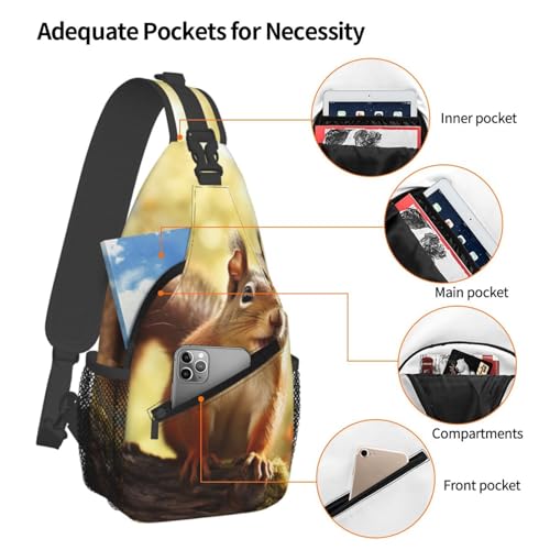 Bolsa cruzada deportiva para adultos color negro miniatura 4