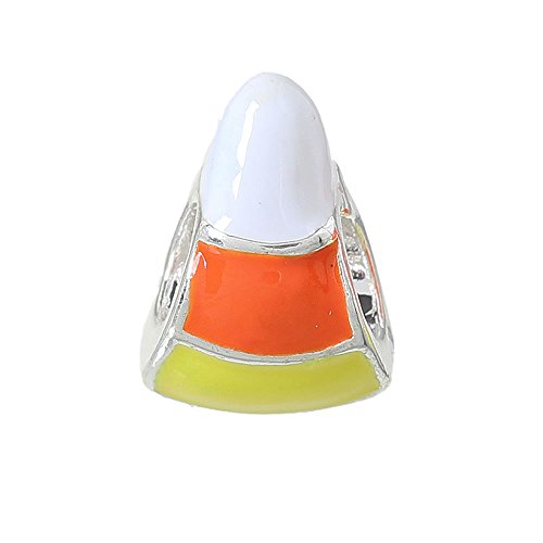 Sexy Sparkles Halloween Corn Candy Charm Bead – European Snake Chain Compatible, Fits European, Biagi, Chamilia, Troll, and More, Festive Charm Bracelet Accessory