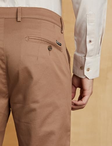 Image of Symbol Premium Men's Slim Fit Flexi Waist Casual Pants | Stretchable Chinos | Stylish Office Fashion Trousers