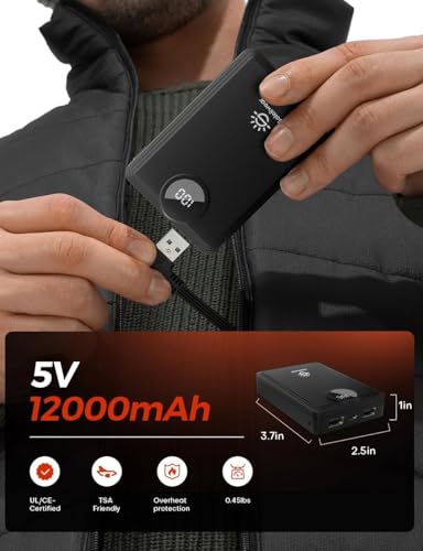 Soleilwear Power Bank para Chaleco Calefactable 12000mAh miniatura 3