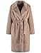 Produktbild Gerry Weber Damen Kuscheliger Mantel mit Taillengürtel Langarm unifarben Striped Camel 38