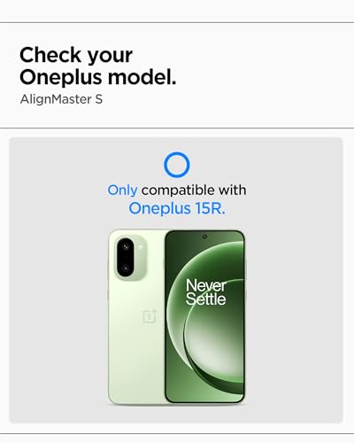 Image of Spigen AlignMaster S Tempered Glass Screen Protector Guard for Oneplus 15R [2 Pack]