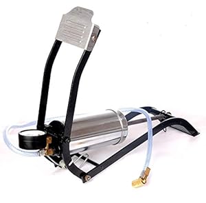 AVDM 150 PSI Tyre Foot Operated Air Pump Heavy Steel Body Foot Pump Inflator for Car and Bike Tires, Football, Cycle, Pools, Sports - Compact Heavy Duty Pump (Silver)