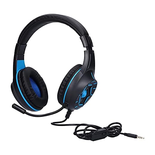 Trådbundet Gamingheadset med Mikrofon, Brusreducerande Spelhörlurar med 3,5 Mm Ljuduttag Kompatibelt för PC, PS4 -kontroller, Xbox One -kontroller, Etc