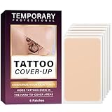 Tattoo Cover Up Patch, Invisible Tattoo Cover Up Makeup Waterproof and Sweatproof, Ultra Thin T-attoo C-over Up Tape for T-attoos,Scars & Spots