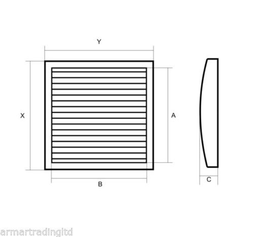 Griglia Scarico Aria 125mm Griglia Di Ventilazione Esterna Dalap Suvla 125mm - Acciaio Inox, Con Protezione Pioggia E Zanzariera, Per Parete Griglia Per Parete Con Aletta Fissa