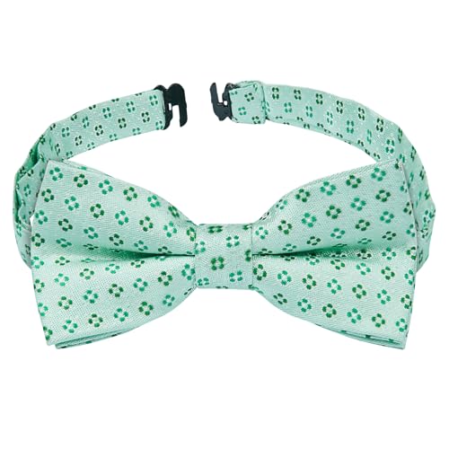 Image of HISDERN Bow Ties for Boys Pre Tied Toddler Bow Tie Adjustable Kids Bowties Clip On Fun Patterned Bowties for Wedding Party
