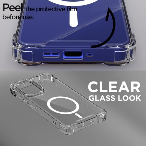 Image of Pikkme Back Cover for Motorola Moto G85 5G Mag-Safe Shockproof PC + TPU | Protective Case Magnetic Support | Bumper Case (Transparent Mag-Safe)