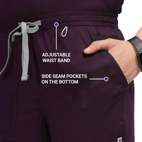 Image of Knya Ecoflex Lite Scrub Suit for Women | 2 Way Stretch Fabric | Lightweight & Fade proof | V Neck Top & Bottom Set | 5 Pocket | Hospital Clinic & OT Wear | Scrubs for Female Doctors Nurses & Dentists