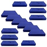 Outdoor Cushion Slipcovers, Waterproof Patio Cushion Covers Replacement, Washable Patio Cushion Covers, Cushion Covers for Patio Furniture with Zipper (Navy Blue)