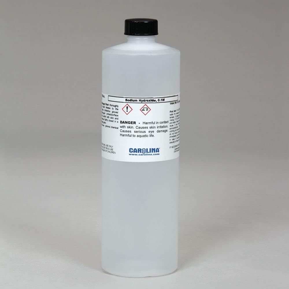 Sodium Hydroxide, 0.1 M (0.4%), Aqueous, Laboratory Grade, 500 mL