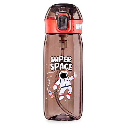 Image of FunBlast Cute Water Bottle with Sipper, Water Bottle for kids, Sipper Bottle for Kids - Anti-leak Cartoon Kids Water Bottle for Kid (630 ML) (Astronaut)