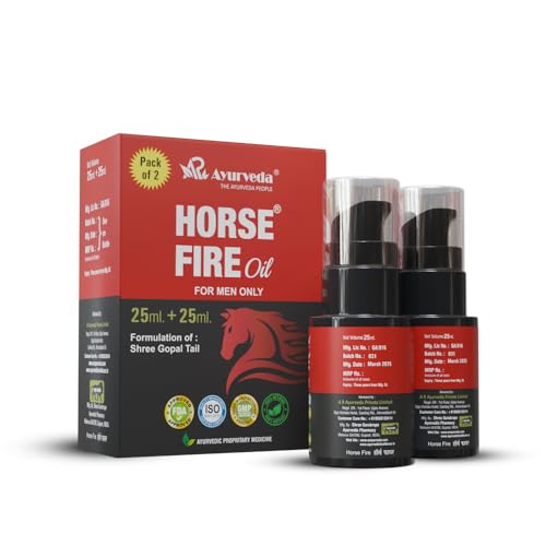 Image of Ayurvedic Massage Oil for Men | Formulation of Shree Gopal Tail | Blend of Pure and Natural Ingredients | Ayurvedic Massage Oil with Ashwagandha, Shilajit and Gokharu (Pack of 2 ) 25ml + 25ml