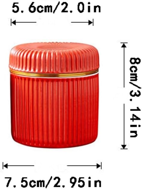 SONGCHAO Sugar Jar Tea Cans, Household Sealed, Ceramic Storage, Small Tea Canister