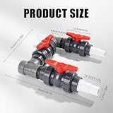 Zinueen Bypass zestaw basenowy do pompy ciepła Ø 50 mm, w zestawie węże 32 mm / 38 mm i 3 zawory kulowe, zestaw obejściowy do ogrzewania basenu, pompa ciepła, zestaw przyłączeniowy do basenu