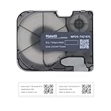 MakeID Vordimensionierte matte Polypropylen-Etiketten mit Band für P31 & P31S Etikettenhersteller, Innen- und Außenausweise und Gerätebeschriftung – 104 Stück/Rolle