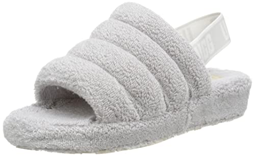 UGG Fluff Yeah Terry, Pantuflas Mujer, Gris Metal, 39 EU
