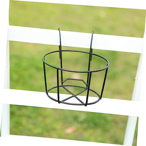 Panier de pot de fleurs en métal suspendre support durable - 2