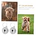 iplusmile 6 Stück Zubehör für Haustierglocken Welpe Glocke Hundekragen Charme kleine Hundeglocken Haustier kleine Glocken Haustierklingel selber machen Metall Silver