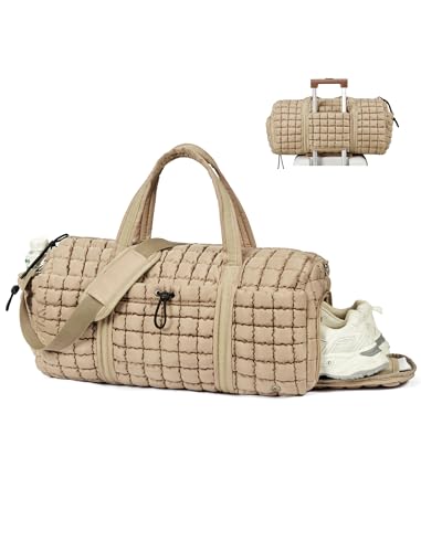 CLUCI Quilted Duffel Bag for Women Bundkes with Women Wallet2