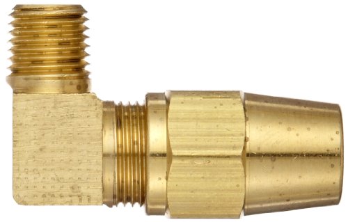 Image of EATON Weatherhead 1369X8X4 Air Brake Tubing, 90 Degree Elbow, Male Elbow to Male Pipe Thread, 1 /2 inch Tube OD, 1 /4 inch Male Pipe Thread